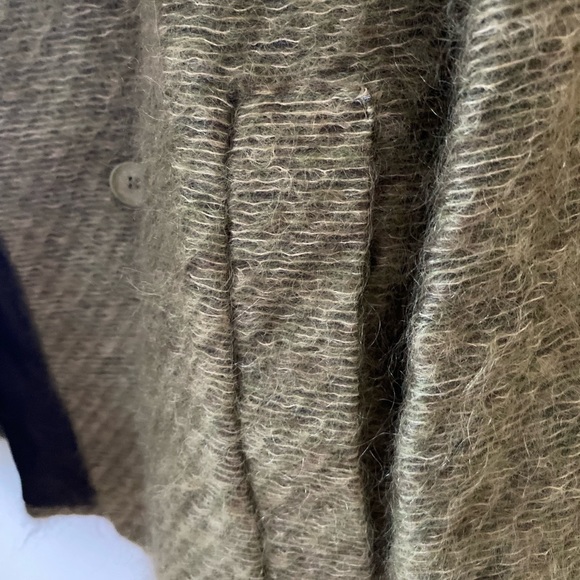 Ann Freedberg Designer Long Olive Green Mohair Jacket -Rebecca Jacket-Like New💚 - Picture 3 of 16